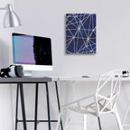 Epic Art 'Indigo Pattern V' by Grace Popp, Acrylic Glass Wall Art,12x16