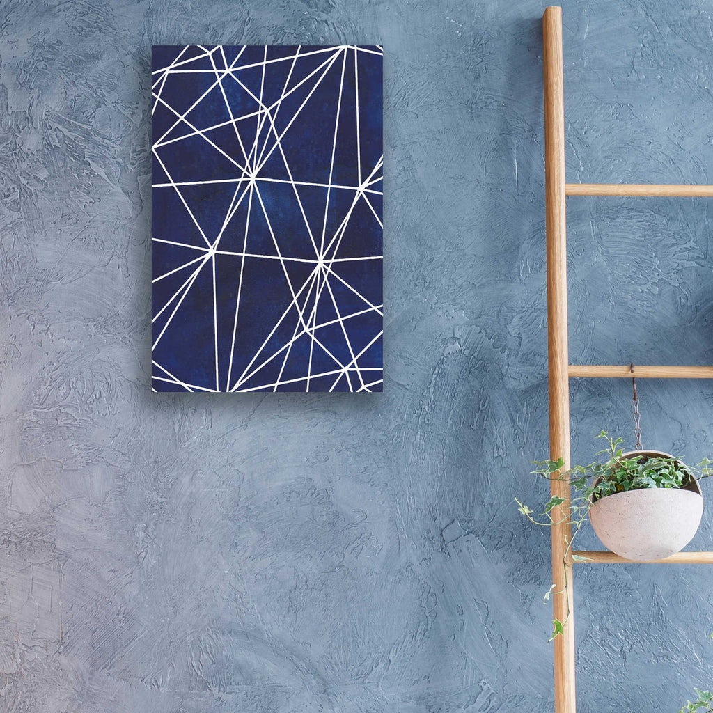 Epic Art 'Indigo Pattern V' by Grace Popp, Acrylic Glass Wall Art,16x24