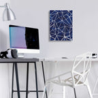 Epic Art 'Indigo Pattern III' by Grace Popp, Acrylic Glass Wall Art,12x16