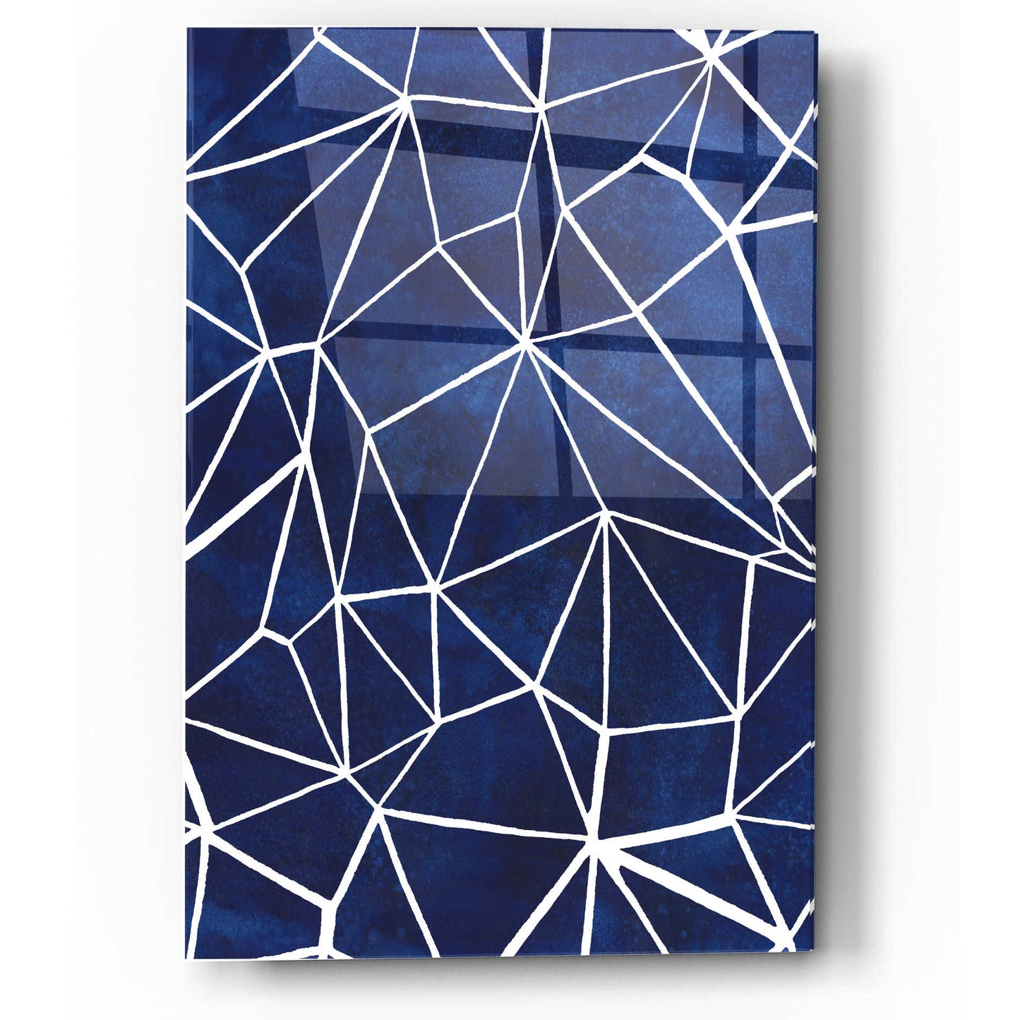 Epic Art 'Indigo Pattern III' by Grace Popp, Acrylic Glass Wall Art,12x16