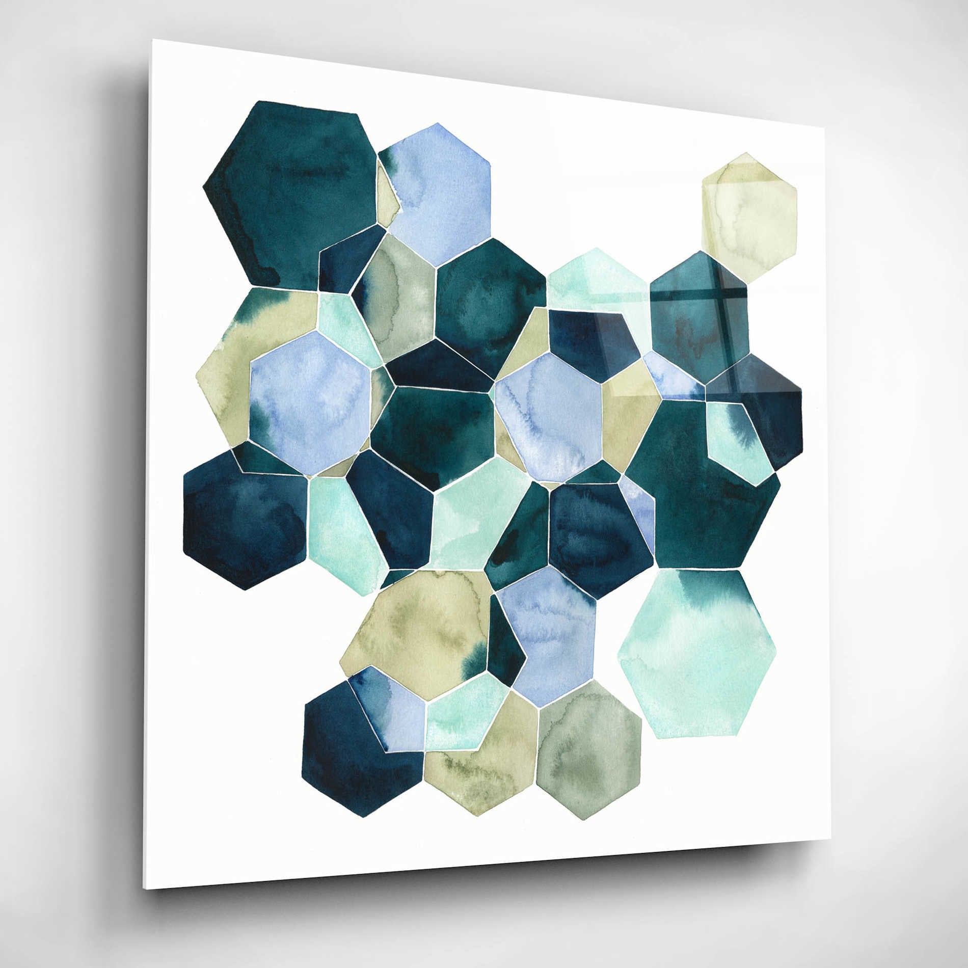 Epic Art 'Crystallize II' by Grace Popp, Acrylic Glass Wall Art,12x12