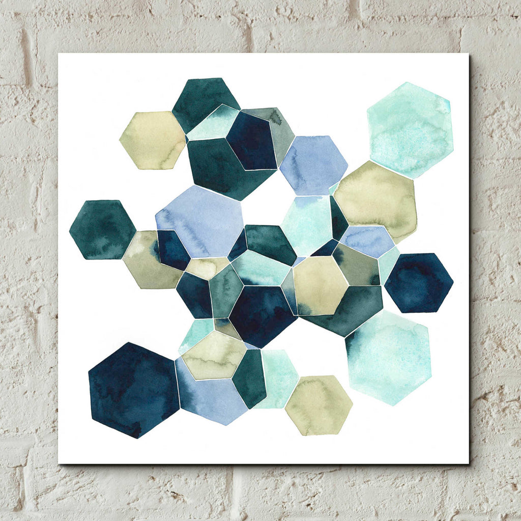 Epic Art 'Crystallize I' by Grace Popp, Acrylic Glass Wall Art,12x12