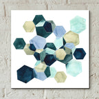 Epic Art 'Crystallize I' by Grace Popp, Acrylic Glass Wall Art,12x12