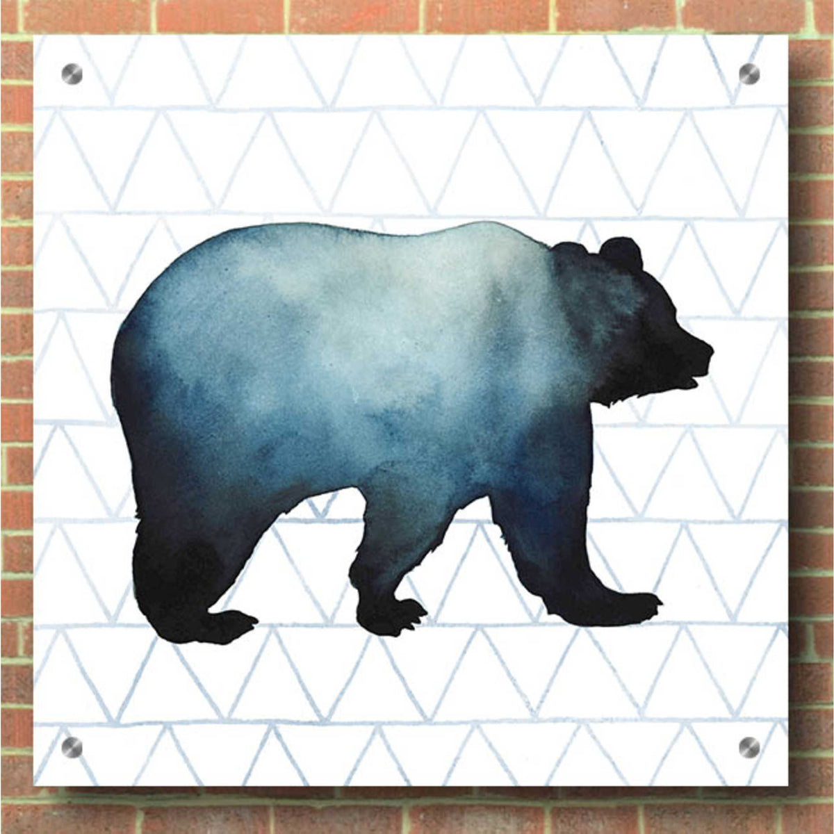 Epic Art 'Animal Silhouettes I' by Grace Popp, Acrylic Glass Wall Art,36x36