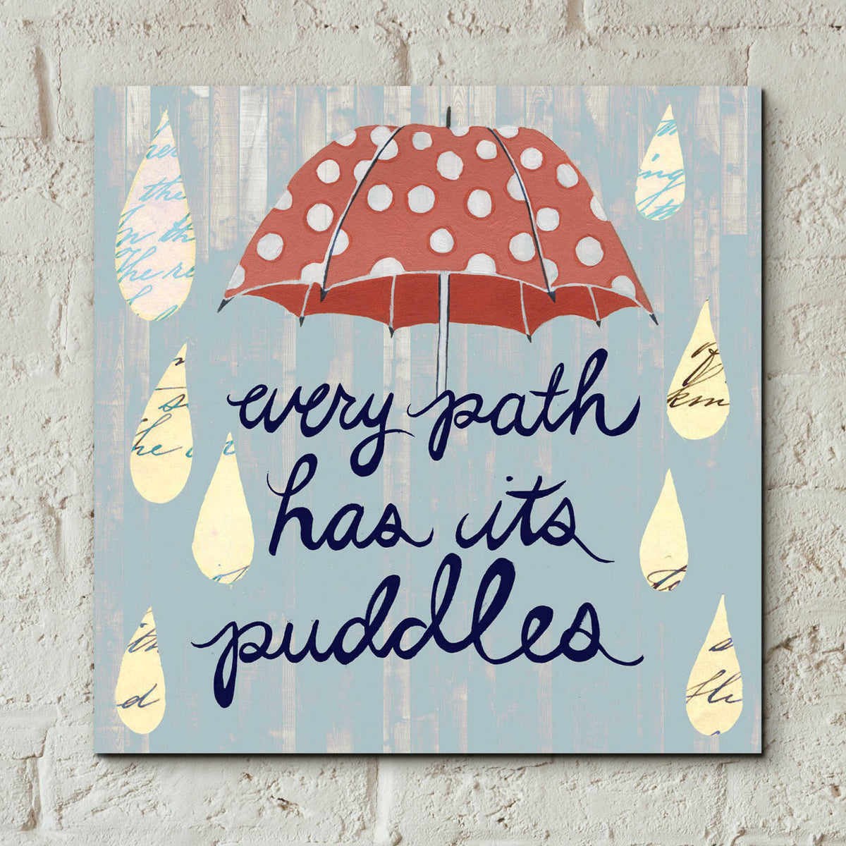 Epic Art 'Rainy Day II' by Grace Popp, Acrylic Glass Wall Art,12x12