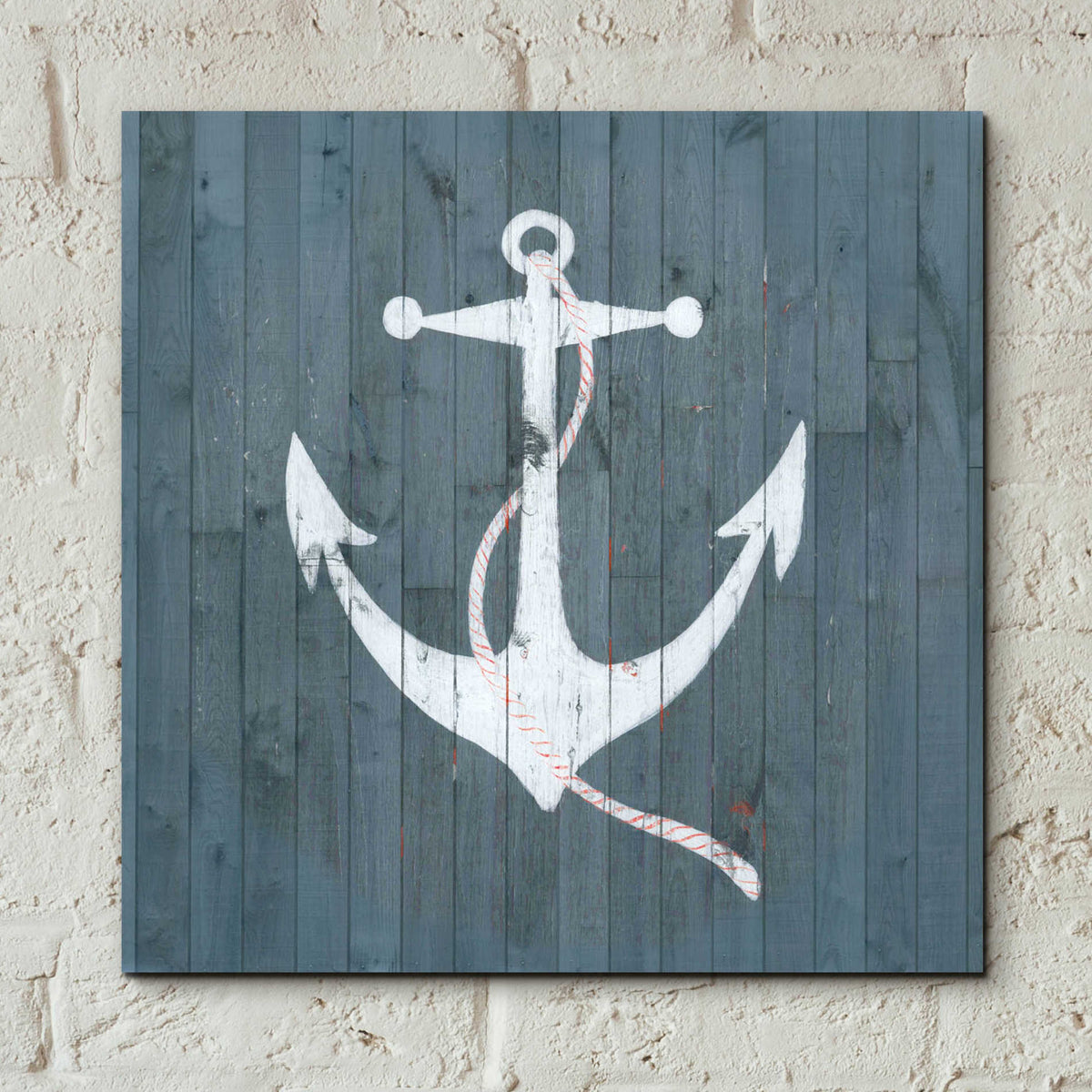 Epic Art 'Nautical Plank IV' by Grace Popp, Acrylic Glass Wall Art,12x12