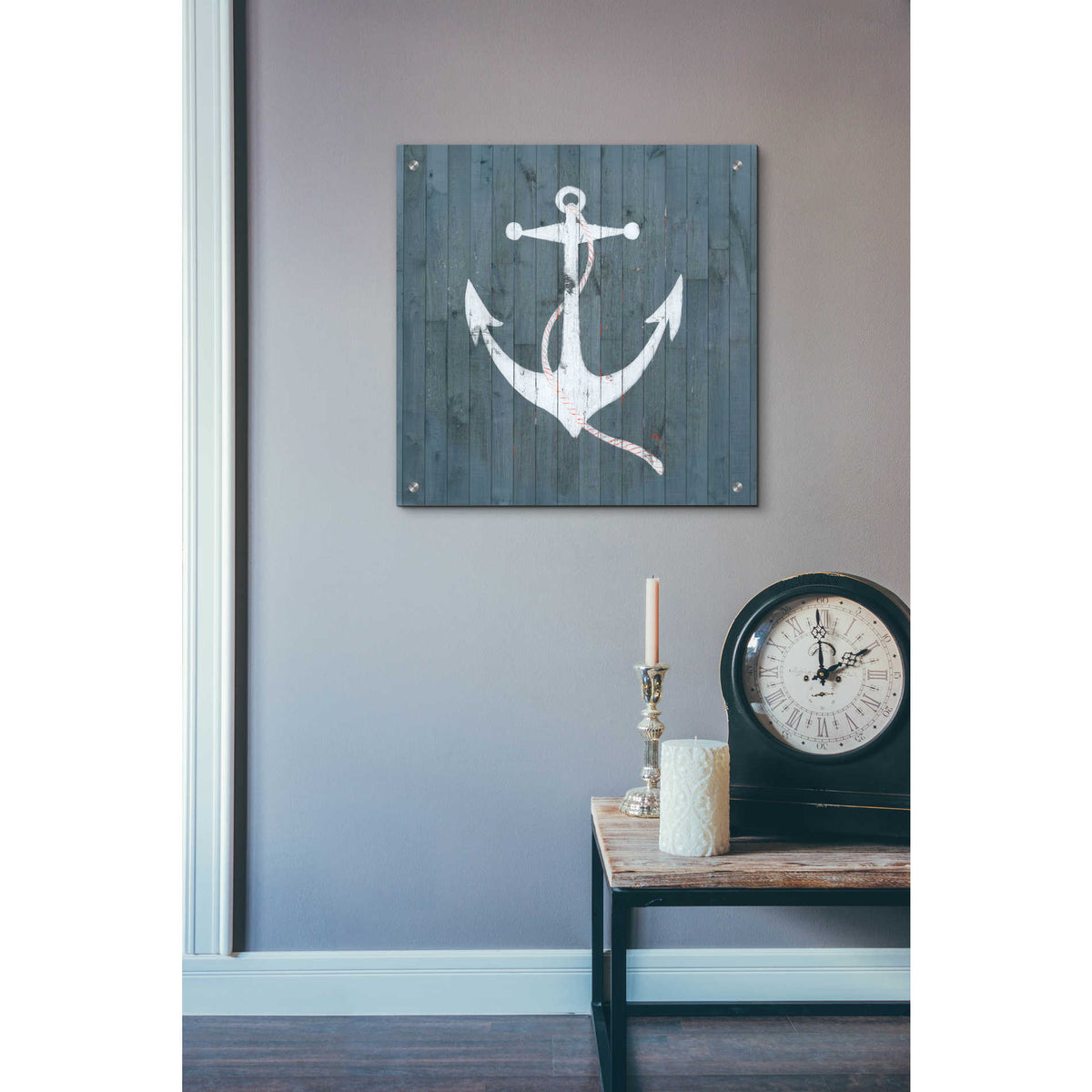 Epic Art 'Nautical Plank IV' by Grace Popp, Acrylic Glass Wall Art,24x24