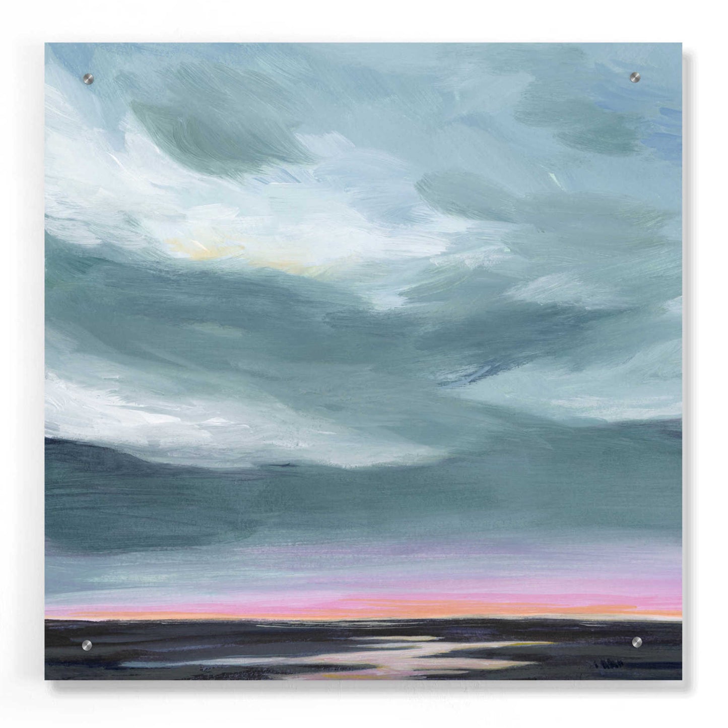 Epic Art 'Amethyst Marsh I' by Grace Popp, Acrylic Glass Wall Art,24x24