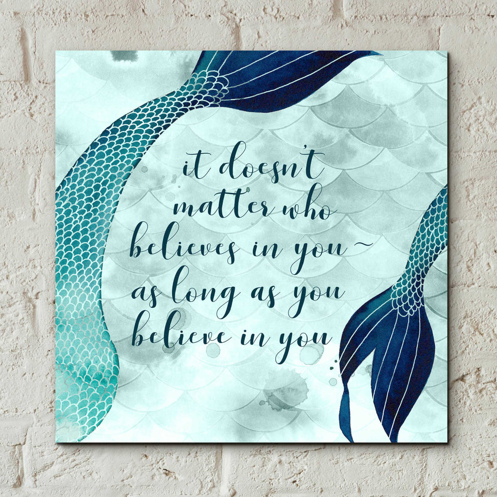 Epic Art 'Mermaid Inspirations II' by Grace Popp, Acrylic Glass Wall Art,12x12