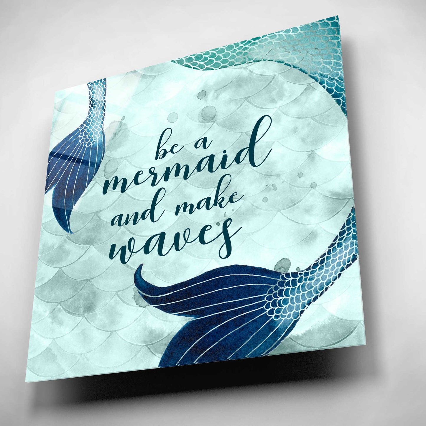 Epic Art 'Mermaid Inspirations I' by Grace Popp, Acrylic Glass Wall Art,12x12