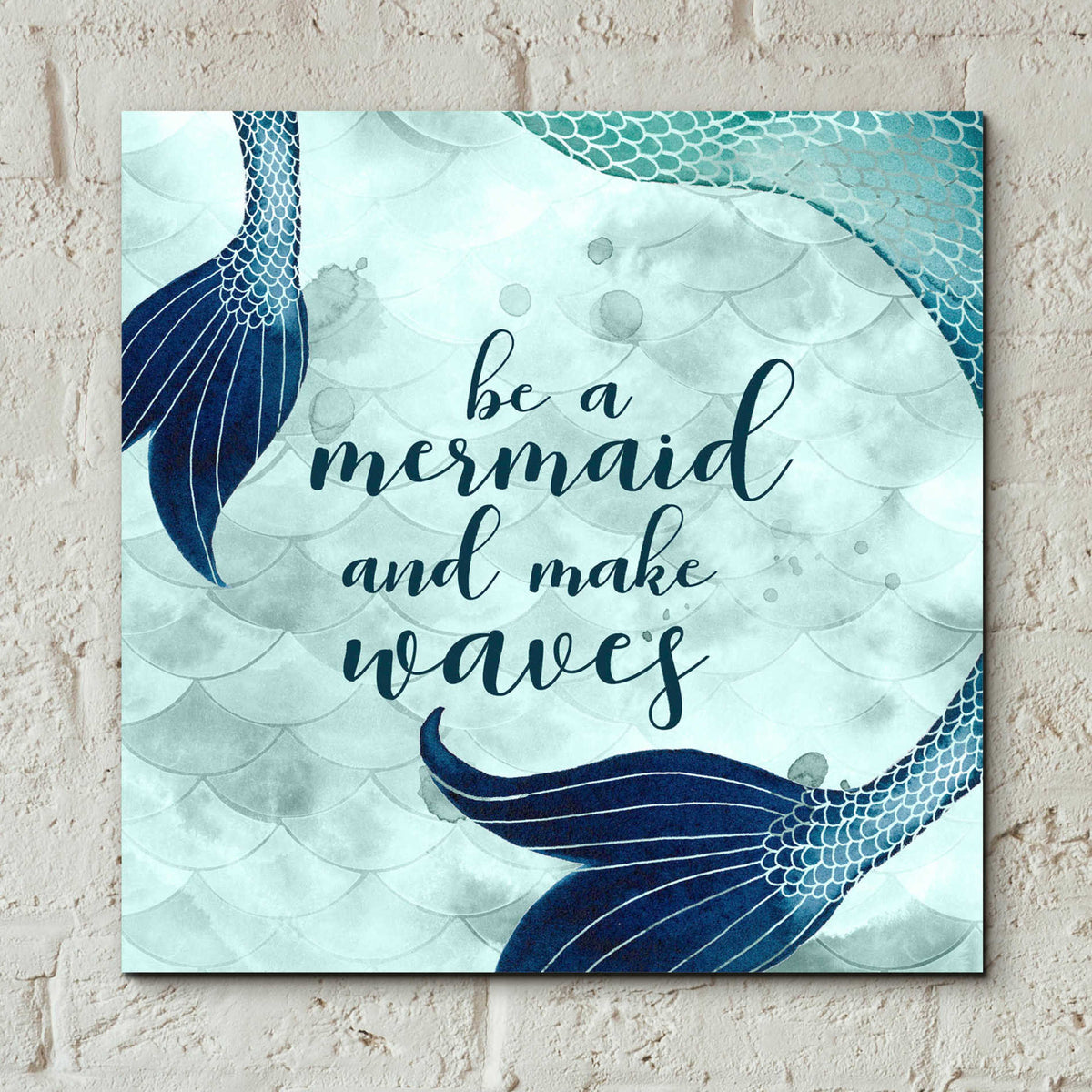 Epic Art 'Mermaid Inspirations I' by Grace Popp, Acrylic Glass Wall Art,12x12