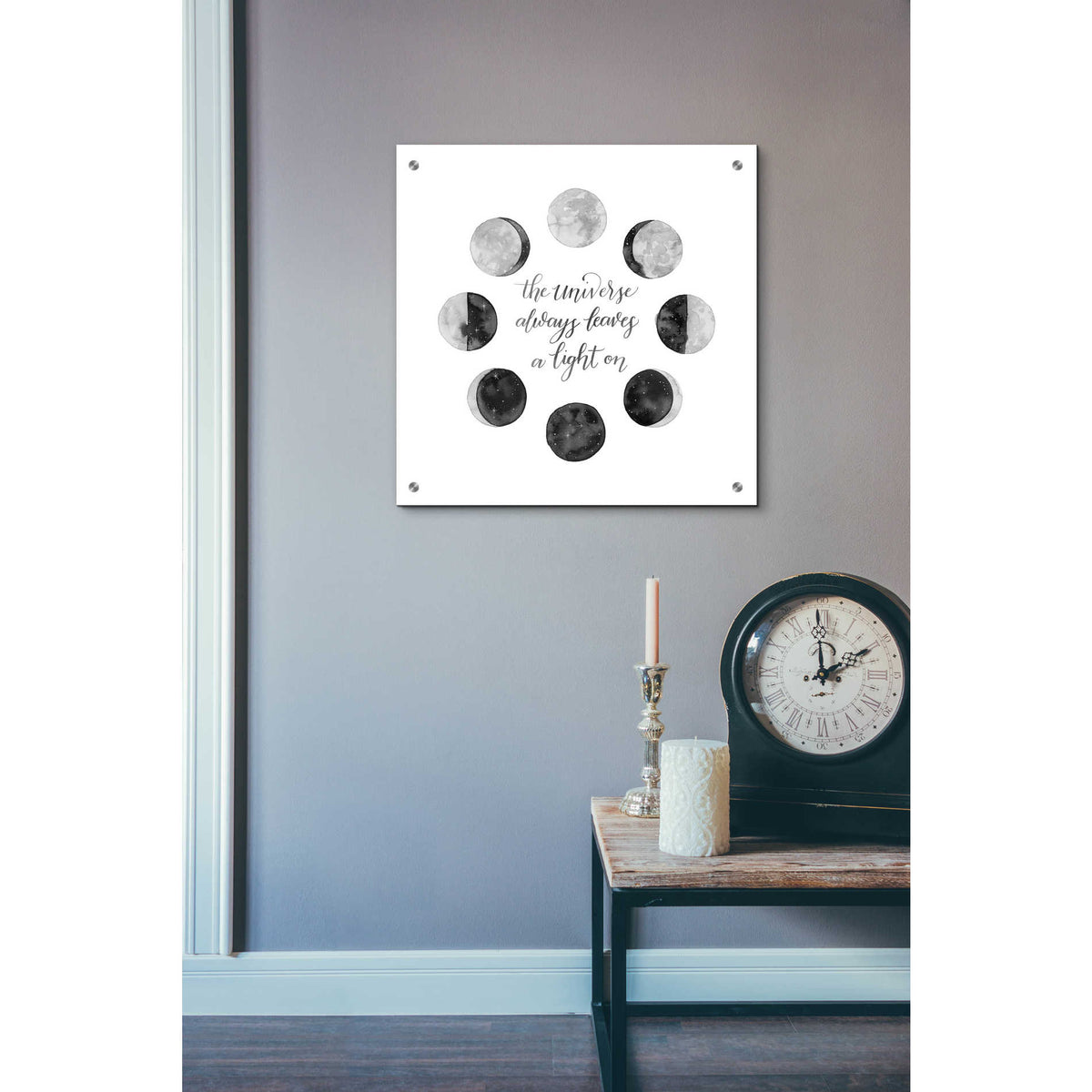 Epic Art 'Ode to the Moon I' by Grace Popp, Acrylic Glass Wall Art,24x24