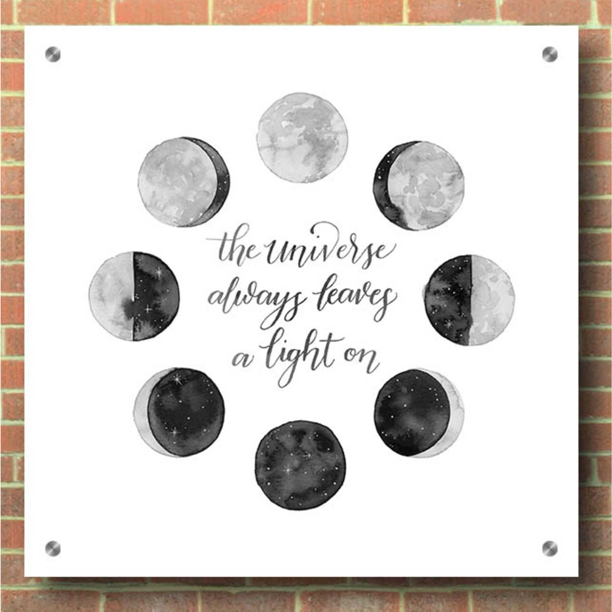 Epic Art 'Ode to the Moon I' by Grace Popp, Acrylic Glass Wall Art,36x36