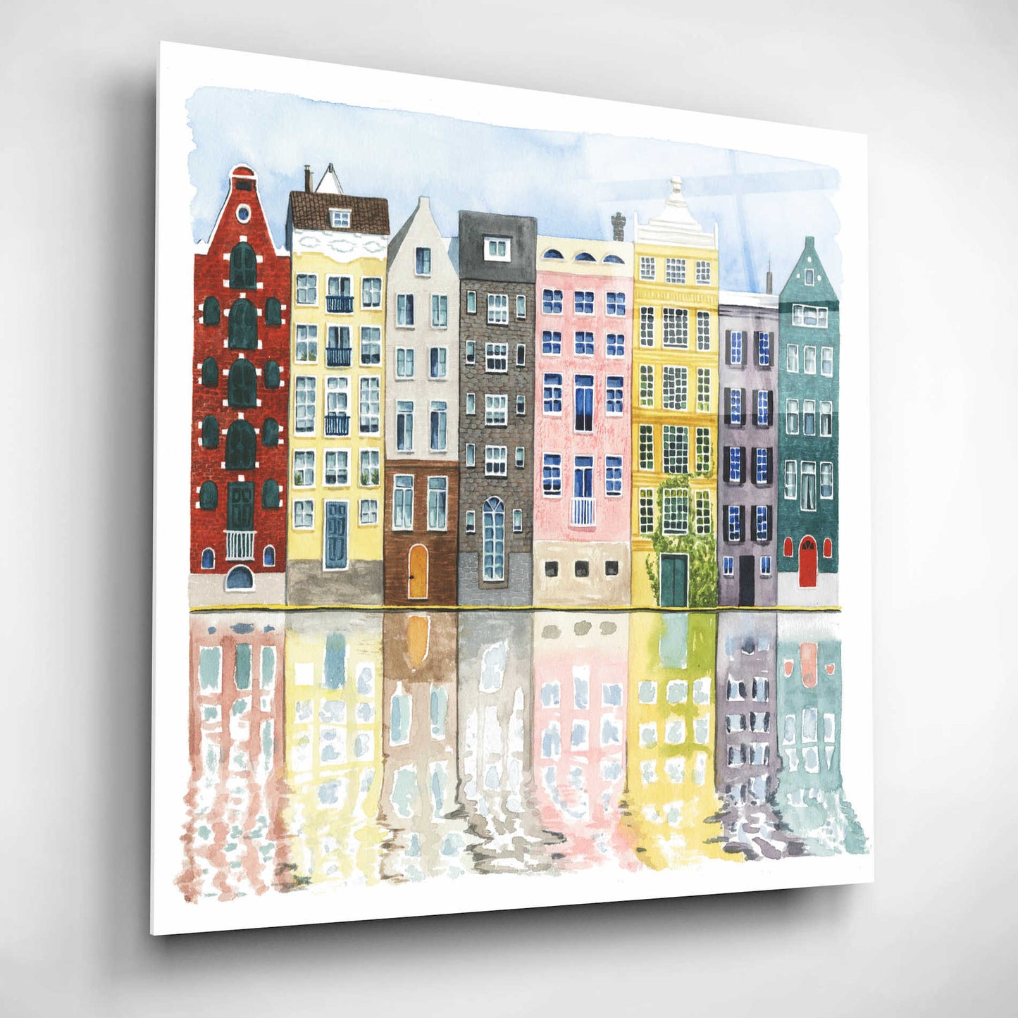 Epic Art 'Neighborhood II' by Grace Popp, Acrylic Glass Wall Art,12x12