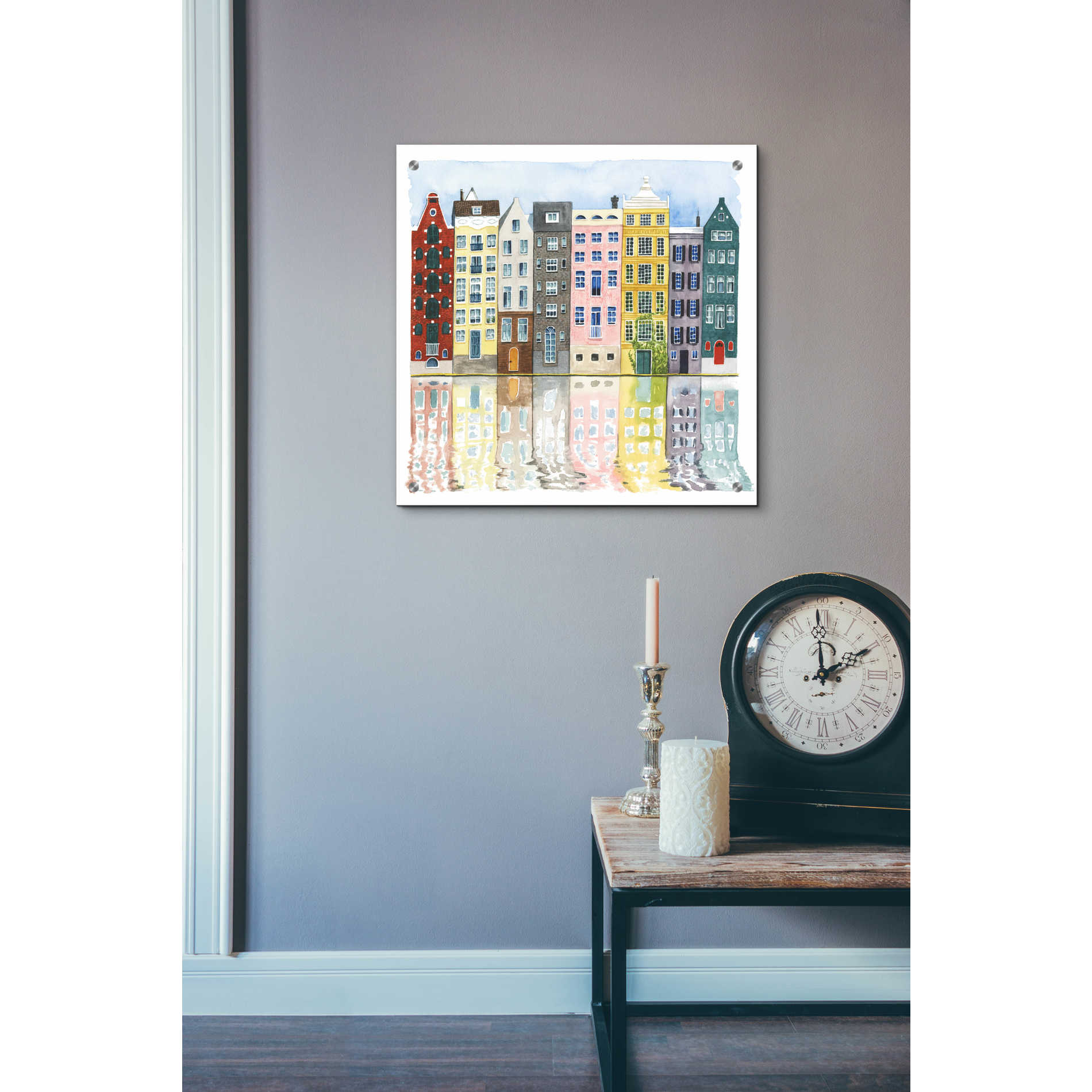Epic Art 'Neighborhood II' by Grace Popp, Acrylic Glass Wall Art,24x24