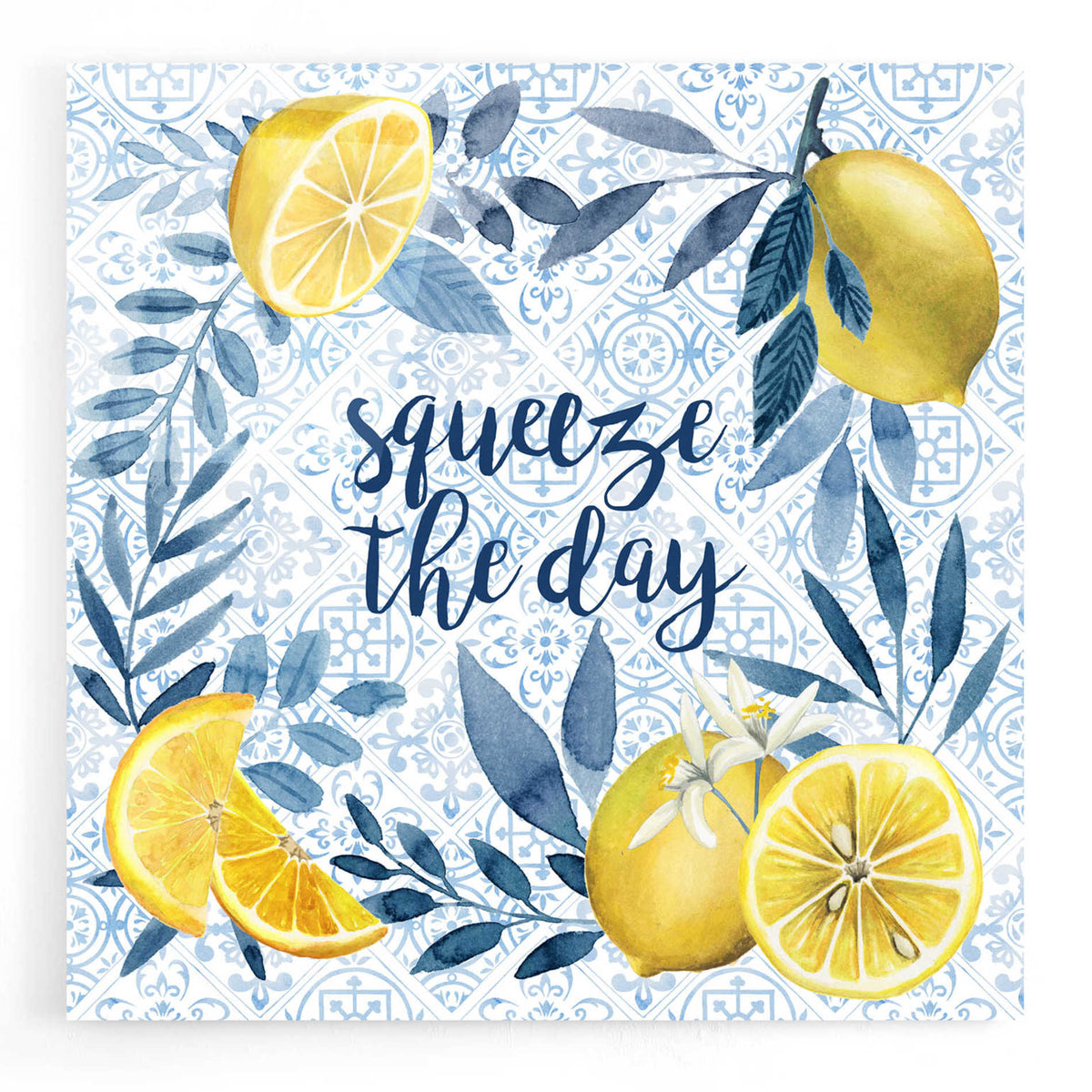 Epic Art 'Citrus Sayings II' by Grace Popp, Acrylic Glass Wall Art