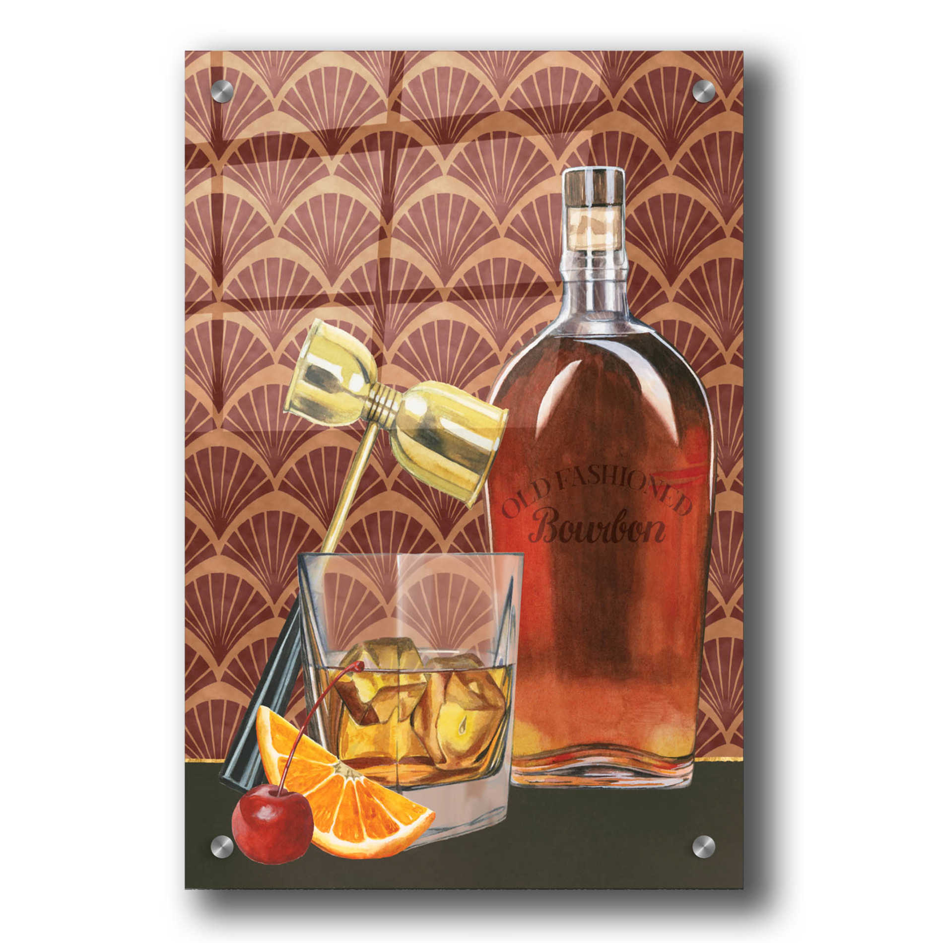 Epic Art 'Bar Gatsby II' by Grace Popp, Acrylic Glass Wall Art,24x36