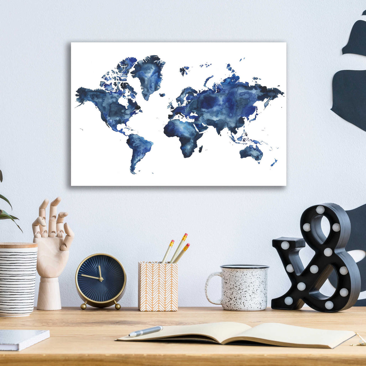 Epic Art 'Water World I' by Grace Popp, Acrylic Glass Wall Art,16x12