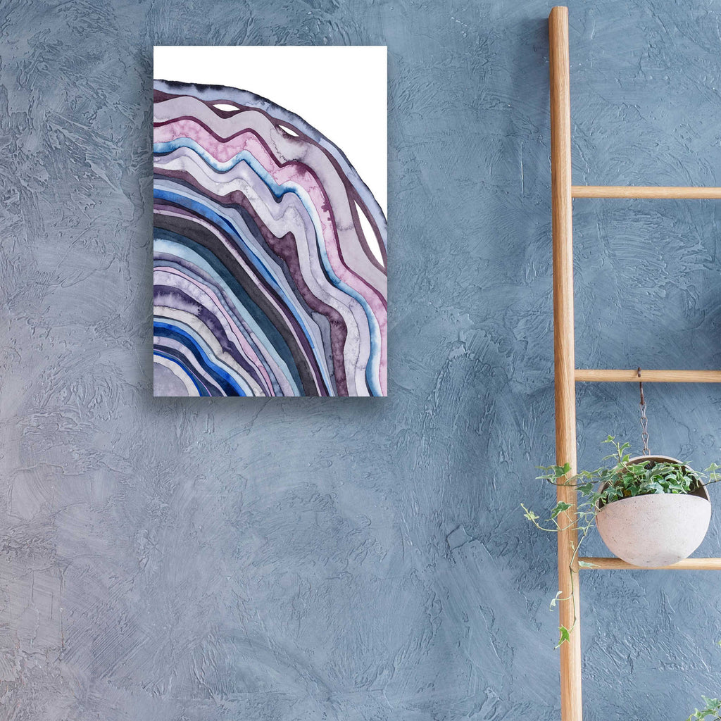 Epic Art 'Amethyst Agate II' by Grace Popp, Acrylic Glass Wall Art,16x24