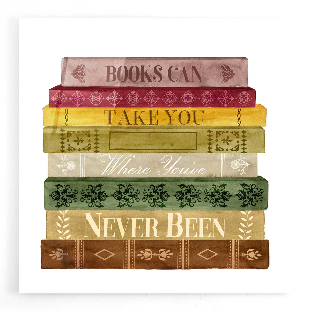 Epic Art 'Book Lover II' by Grace Popp, Acrylic Glass Wall Art
