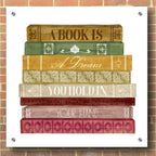Epic Art 'Book Lover I' by Grace Popp, Acrylic Glass Wall Art,36x36