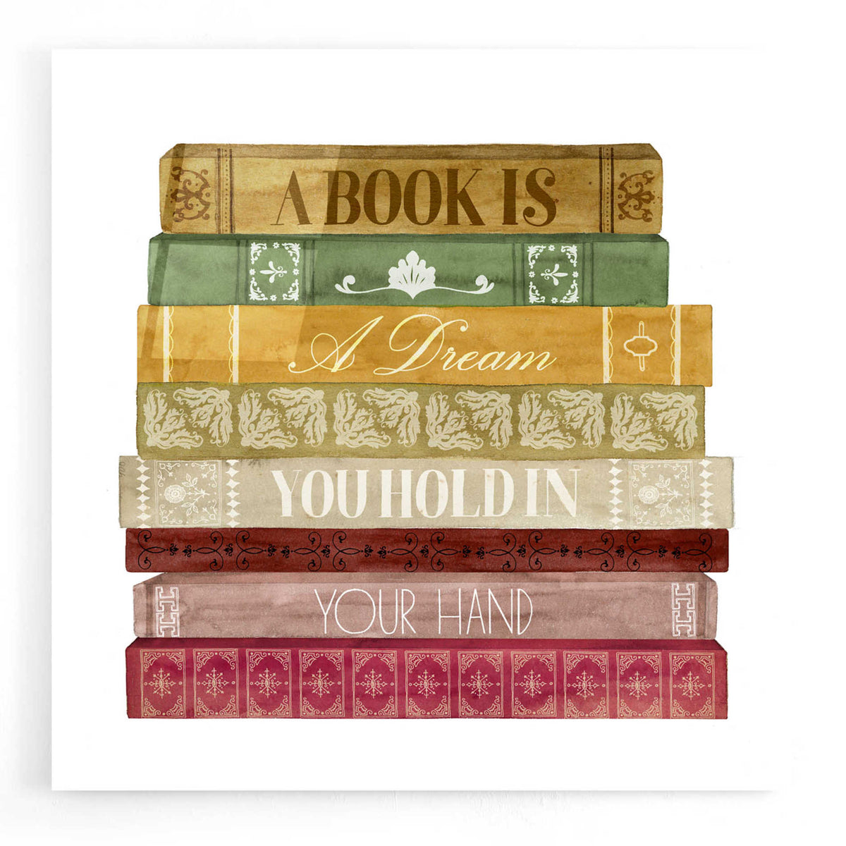 Epic Art 'Book Lover I' by Grace Popp, Acrylic Glass Wall Art