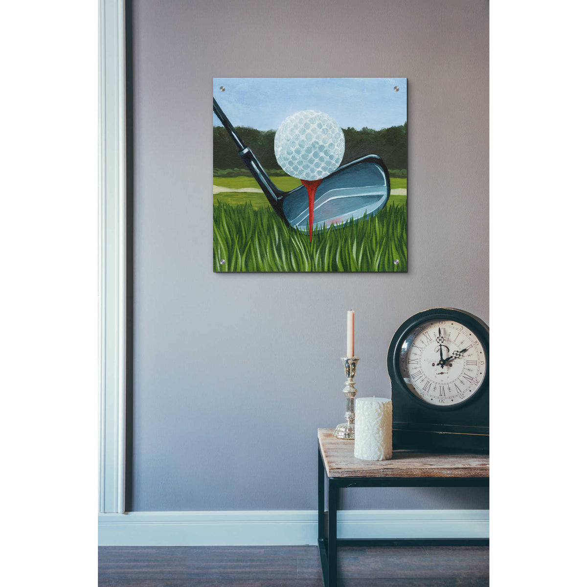 Epic Art 'Tee Off II' by Grace Popp, Acrylic Glass Wall Art,24x24