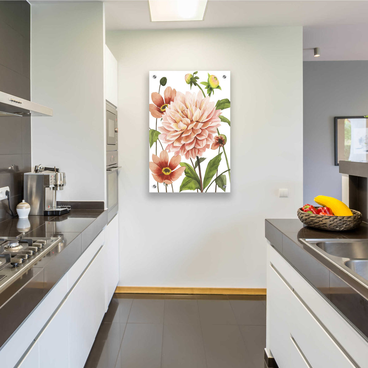 Epic Art 'Dahlia Spell I' by Grace Popp, Acrylic Glass Wall Art,24x36
