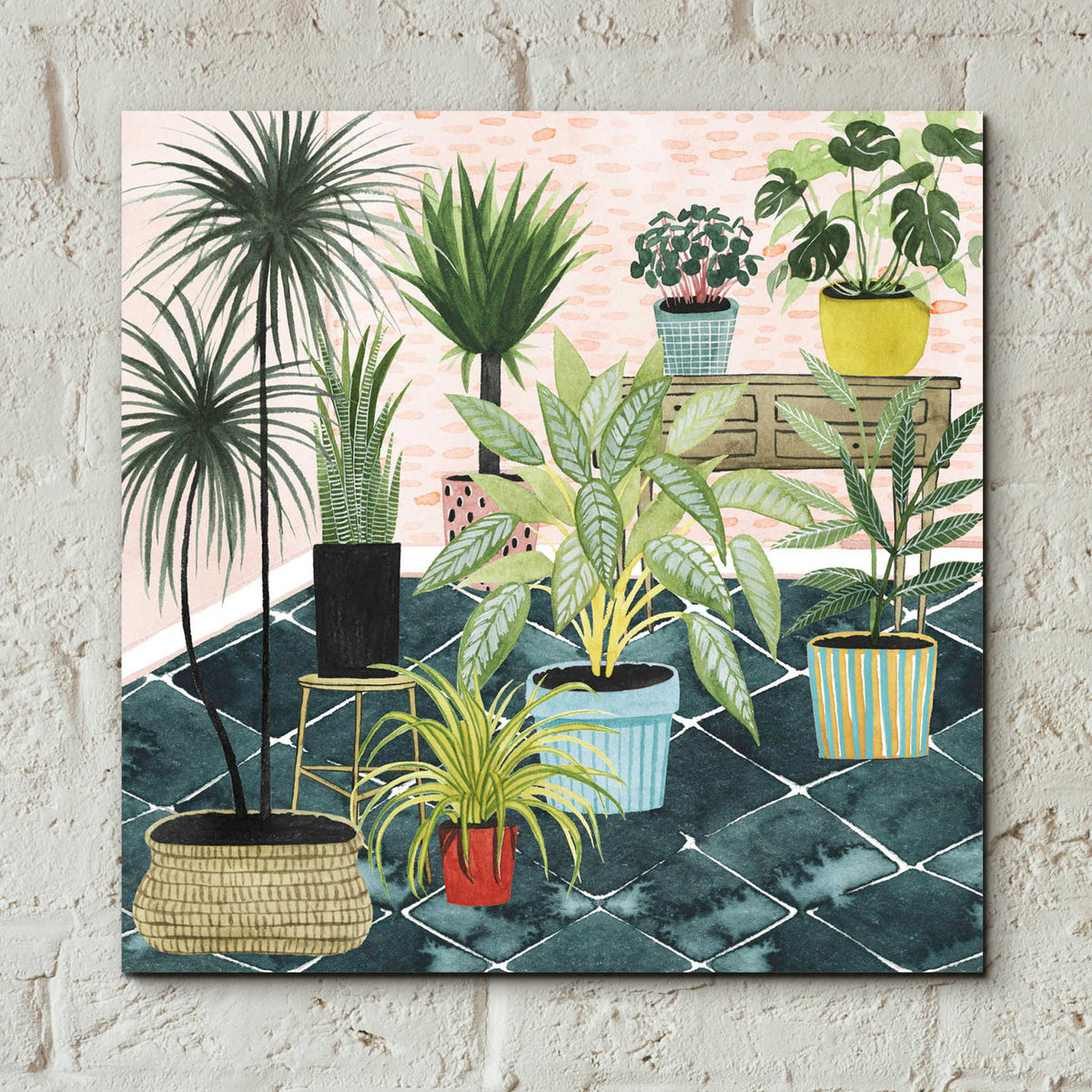 Epic Art 'Modern Jungle II' by Grace Popp, Acrylic Glass Wall Art,12x12