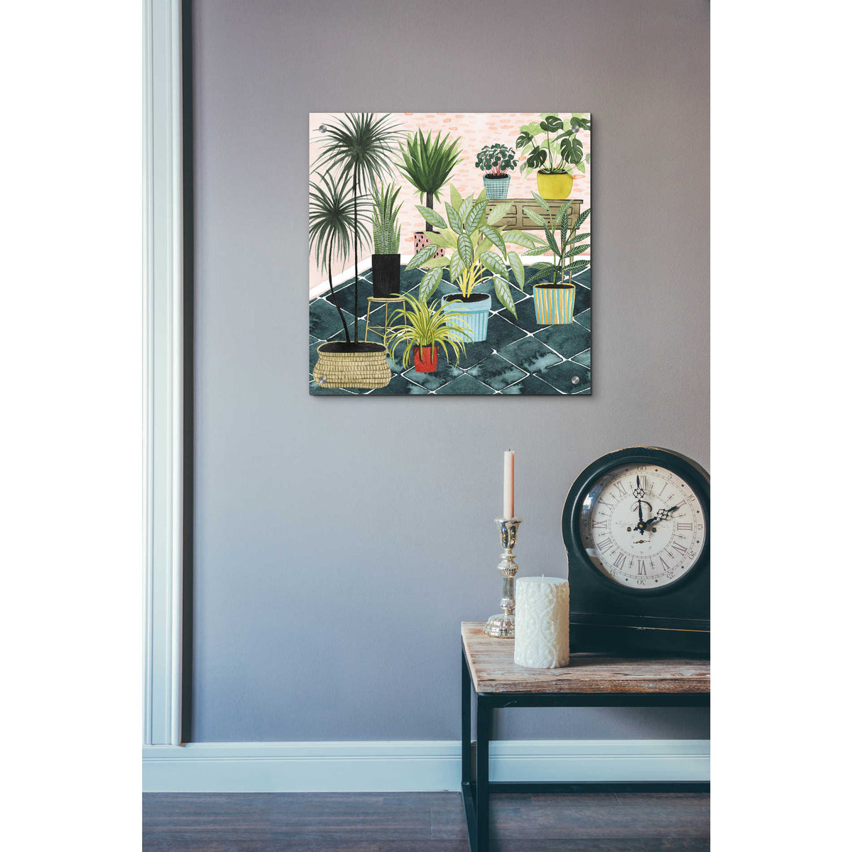 Epic Art 'Modern Jungle II' by Grace Popp, Acrylic Glass Wall Art,24x24