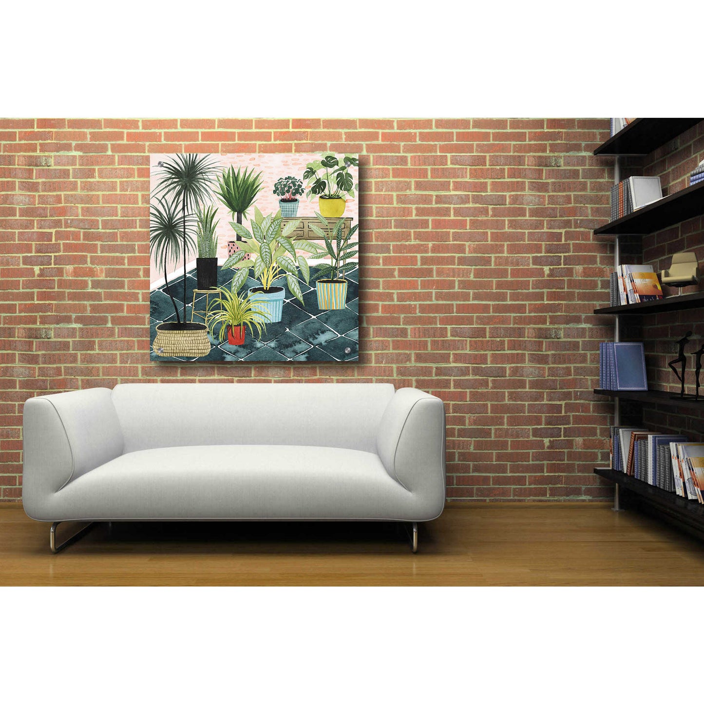 Epic Art 'Modern Jungle II' by Grace Popp, Acrylic Glass Wall Art,36x36