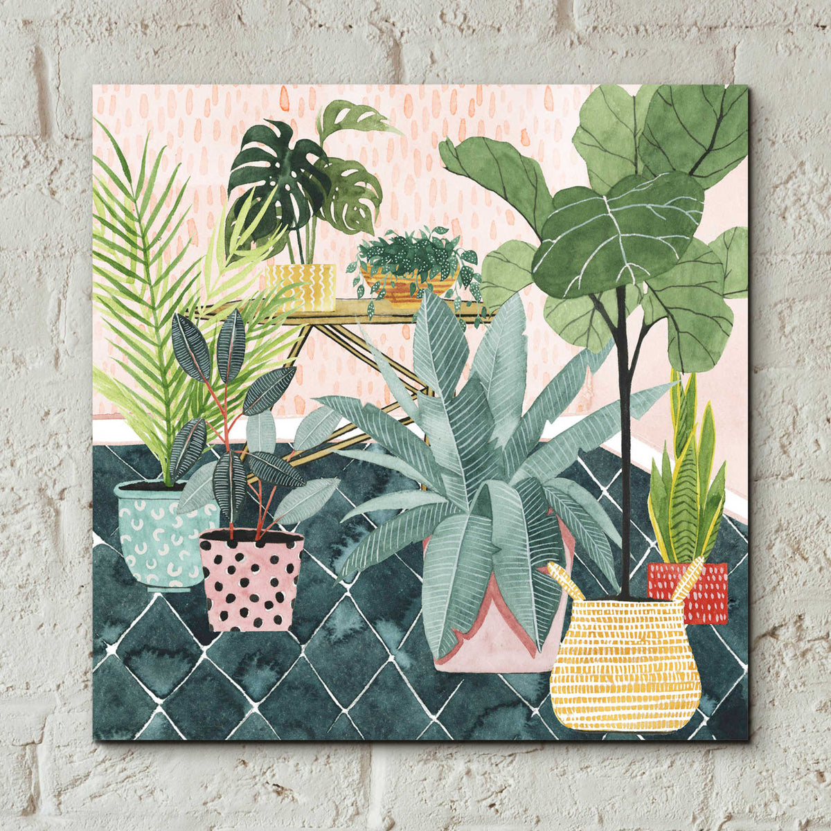Epic Art 'Modern Jungle I' by Grace Popp, Acrylic Glass Wall Art,12x12