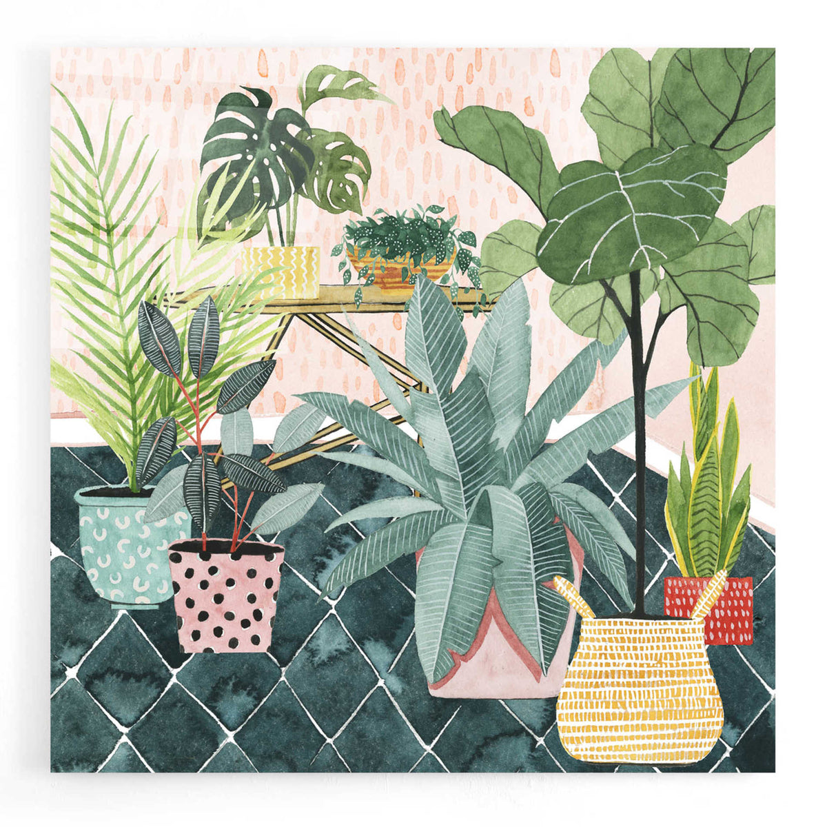 Epic Art 'Modern Jungle I' by Grace Popp, Acrylic Glass Wall Art