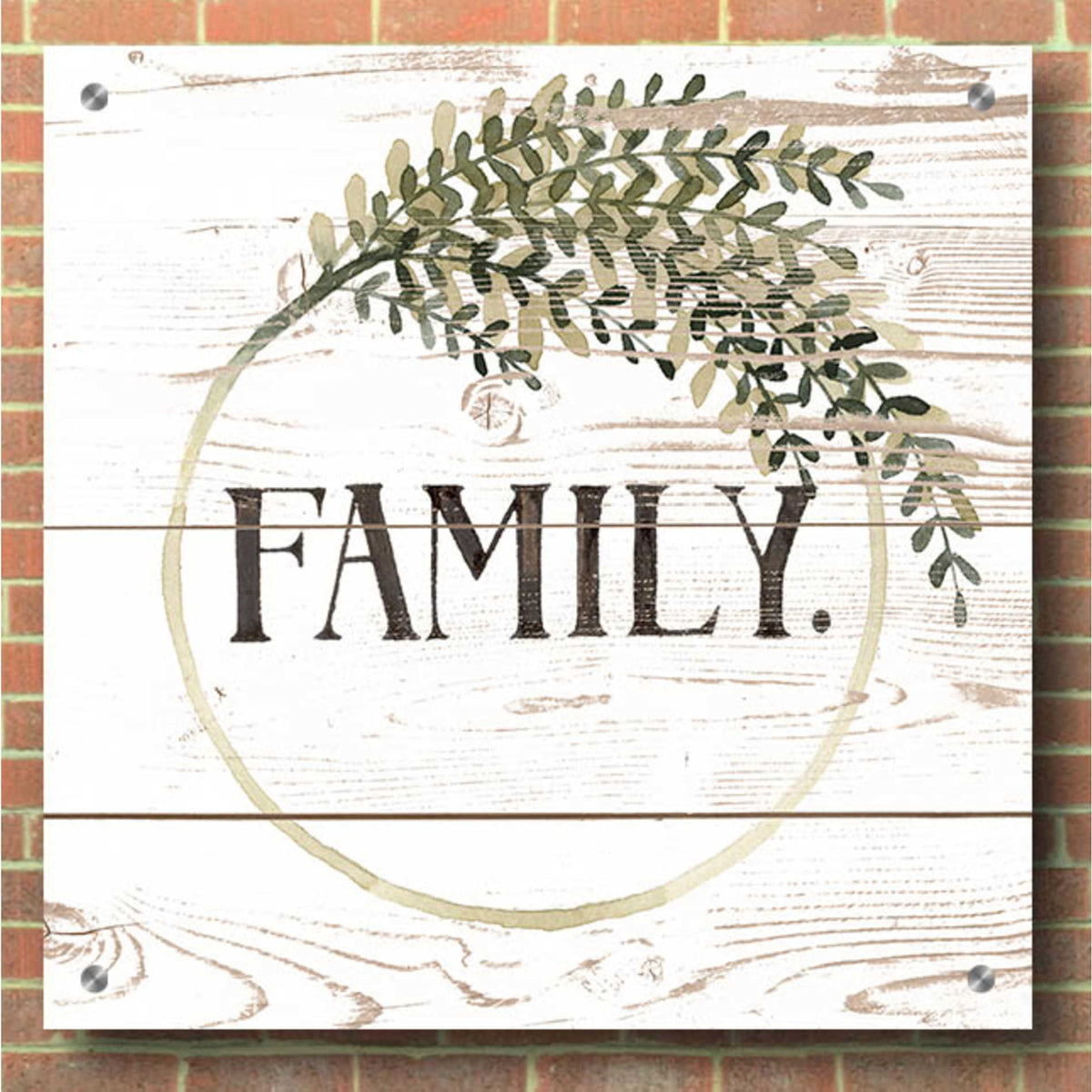 Epic Art 'Family Farmhouse II' by Grace Popp, Acrylic Glass Wall Art,36x36