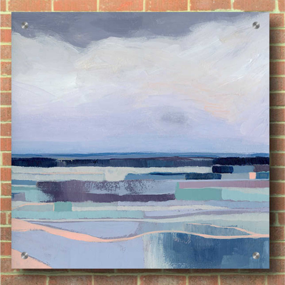 Epic Art 'Lavender Gale I' by Grace Popp, Acrylic Glass Wall Art,36x36