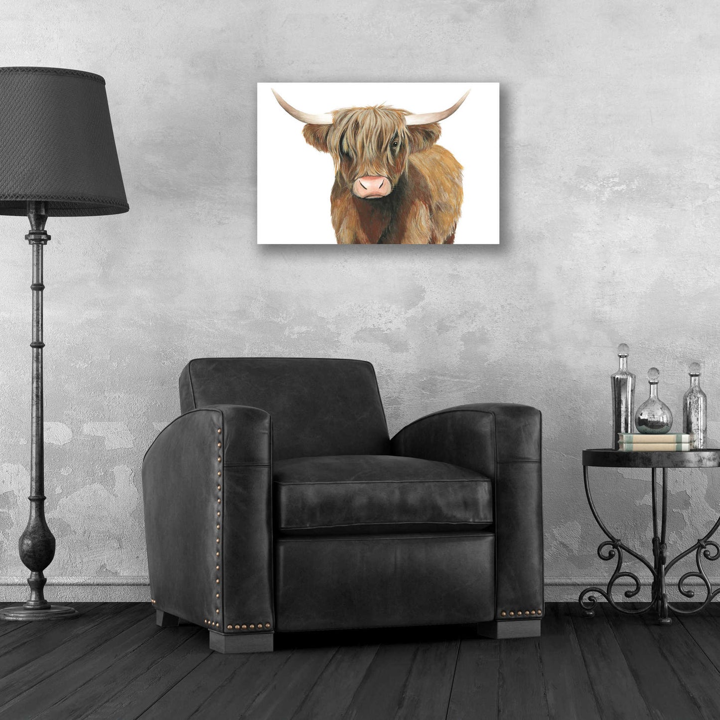 Epic Art 'Highland Cattle II' by Grace Popp, Acrylic Glass Wall Art,24x16