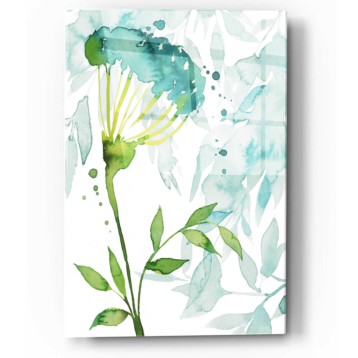 Epic Art 'Flower and Leaf Layers II' by Grace Popp, Acrylic Glass Wall Art
