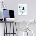 Epic Art 'Dancing Crane I' by Grace Popp, Acrylic Glass Wall Art,12x16
