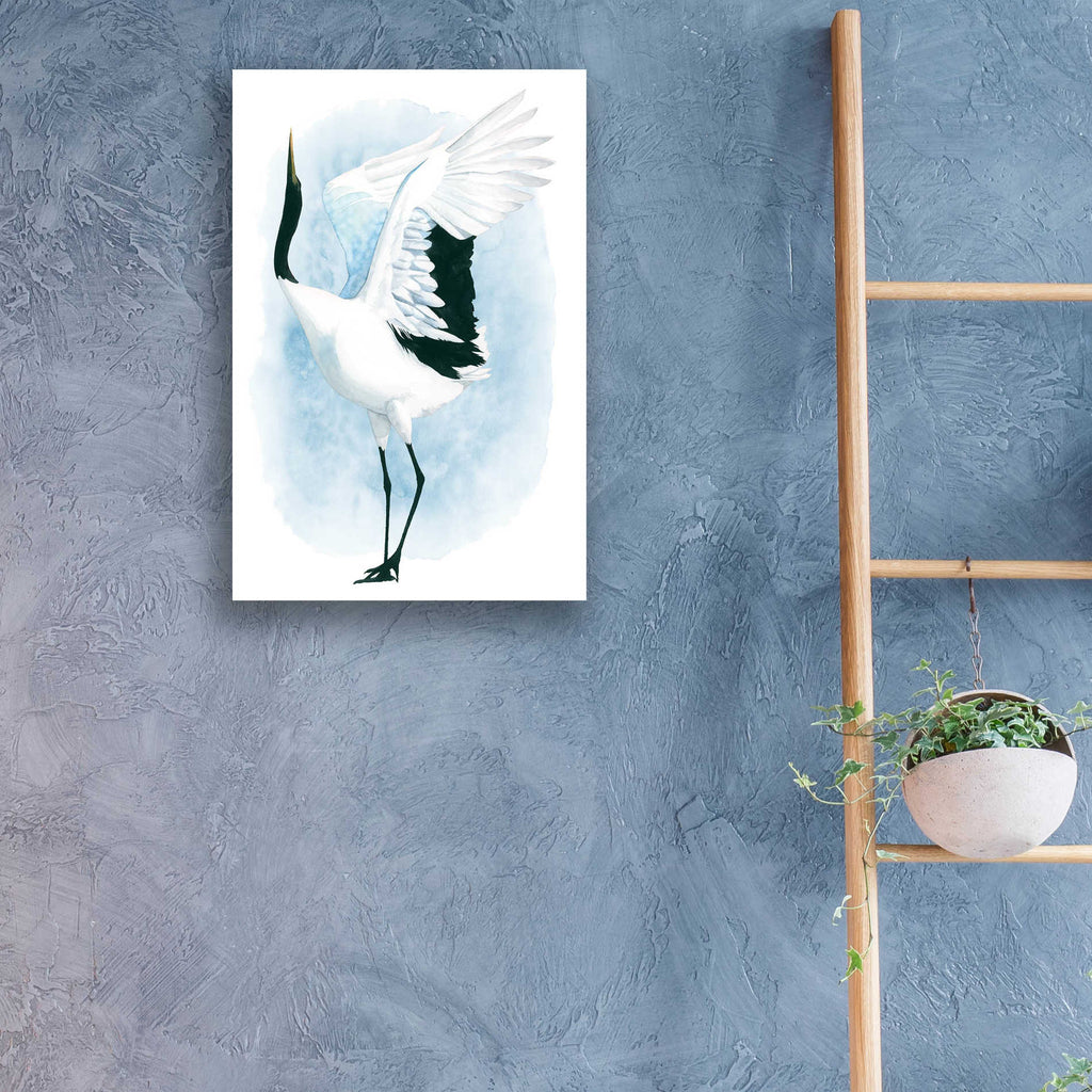 Epic Art 'Dancing Crane I' by Grace Popp, Acrylic Glass Wall Art,16x24