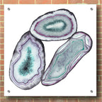 Epic Art 'Geode Gems III' by Grace Popp, Acrylic Glass Wall Art,36x36