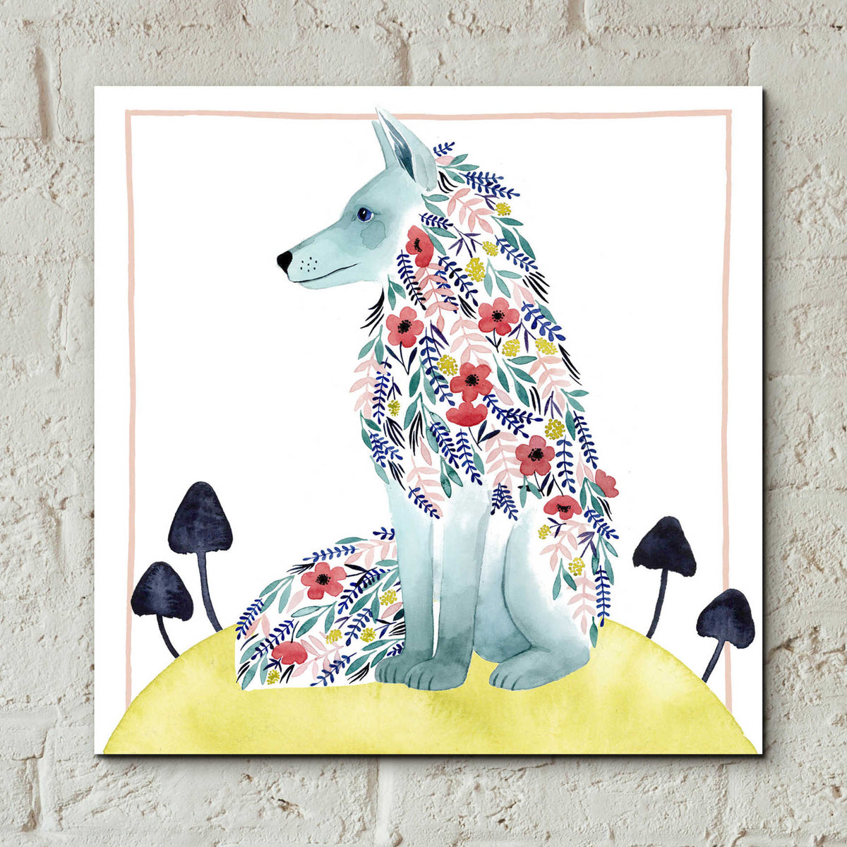 Epic Art 'Friends of Clementine III' by Grace Popp, Acrylic Glass Wall Art,12x12