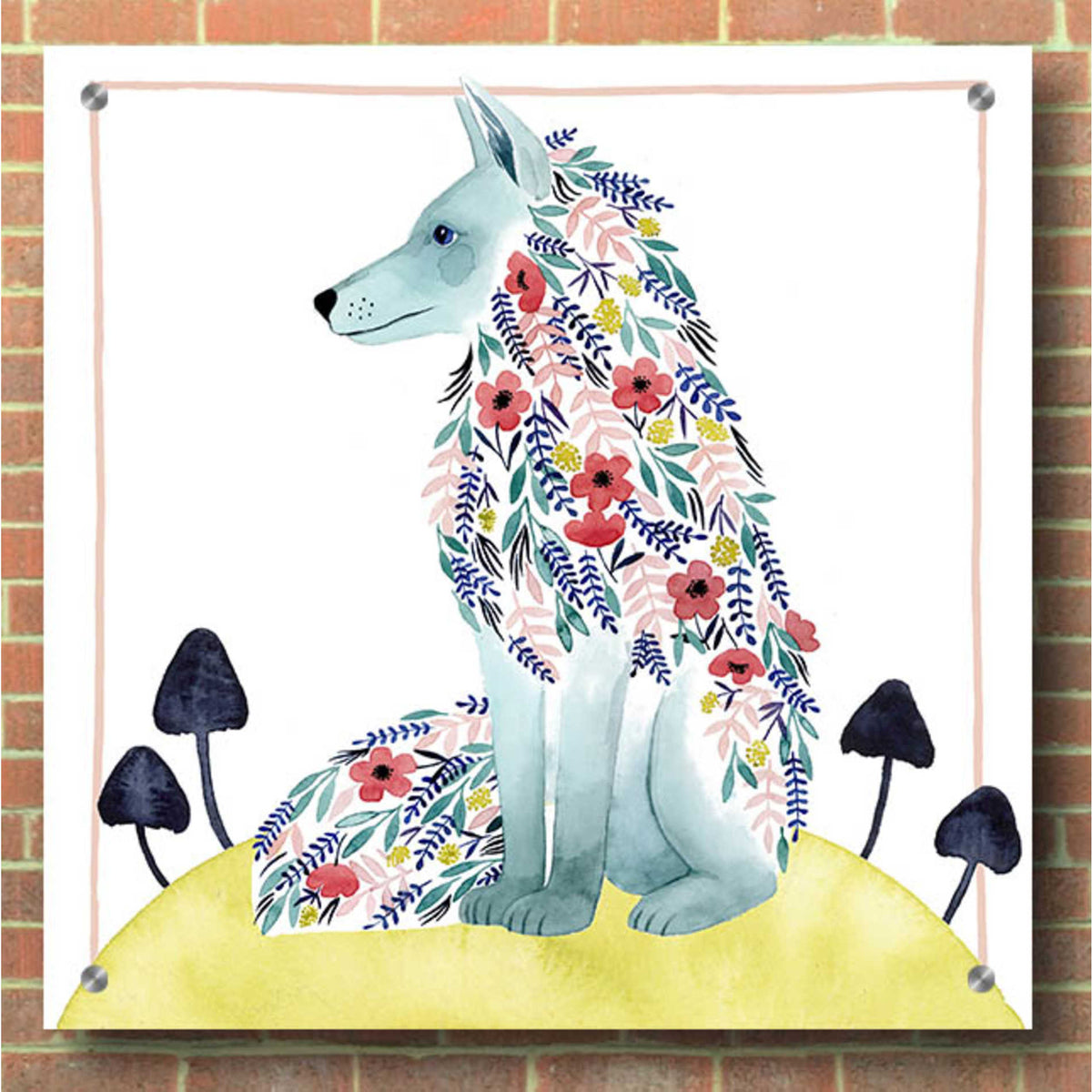 Epic Art 'Friends of Clementine III' by Grace Popp, Acrylic Glass Wall Art,36x36