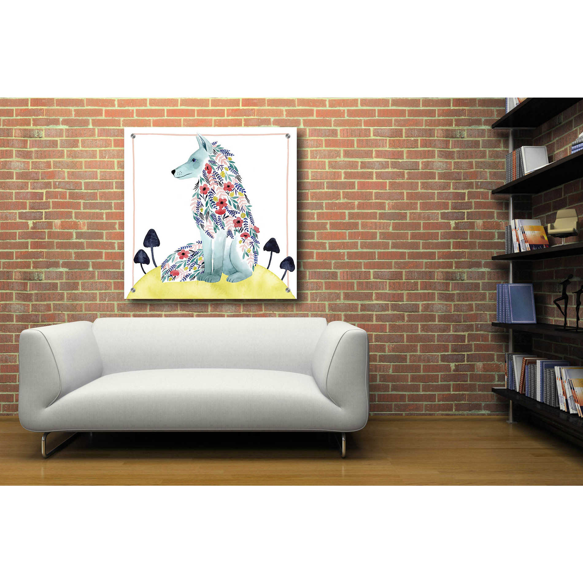 Epic Art 'Friends of Clementine III' by Grace Popp, Acrylic Glass Wall Art,36x36