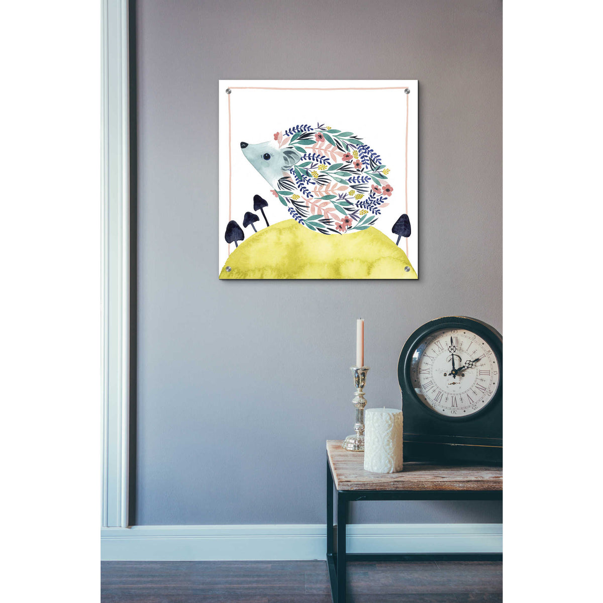 Epic Art 'Friends of Clementine II' by Grace Popp, Acrylic Glass Wall Art,24x24