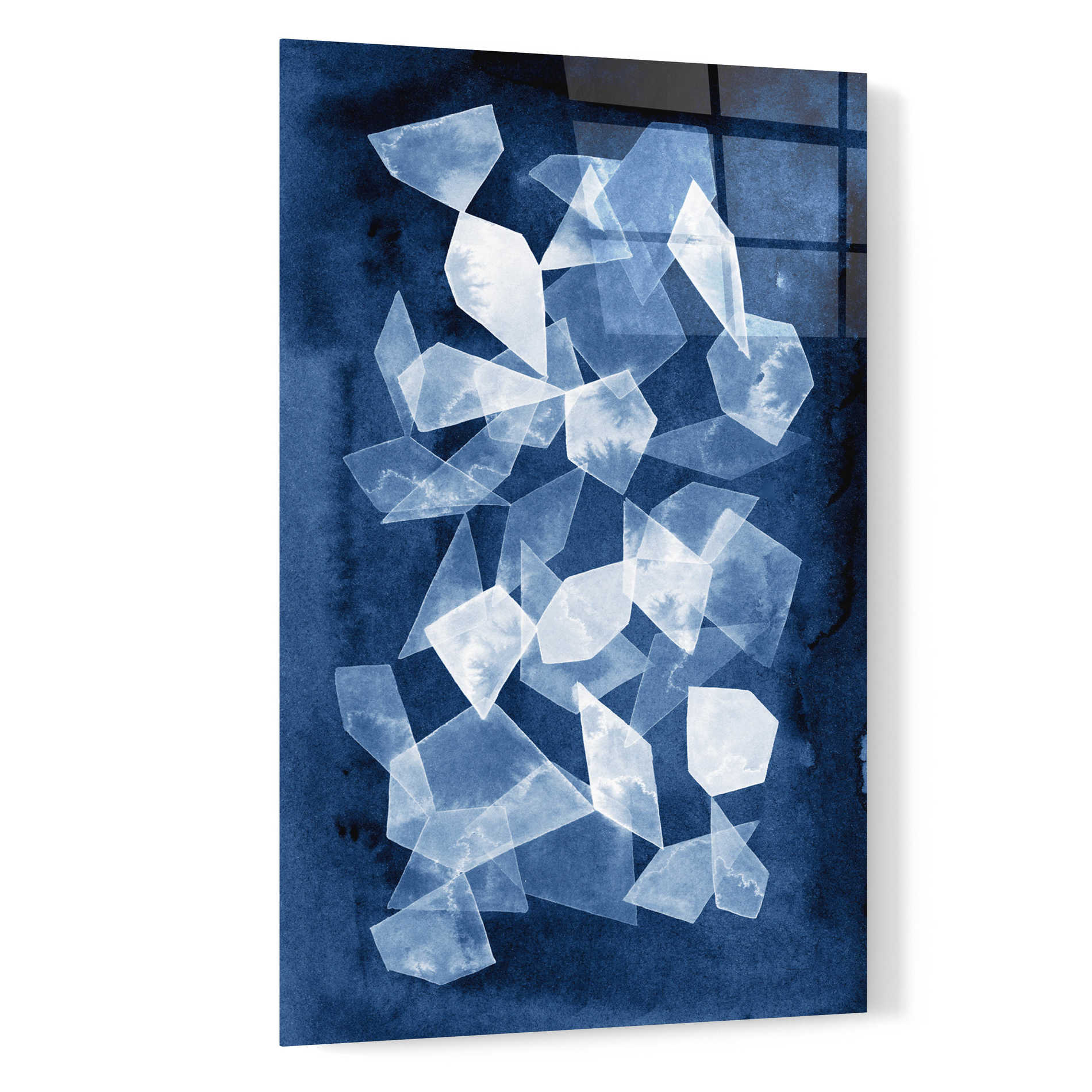 Epic Art 'Indigo Glass II' by Grace Popp, Acrylic Glass Wall Art,16x24