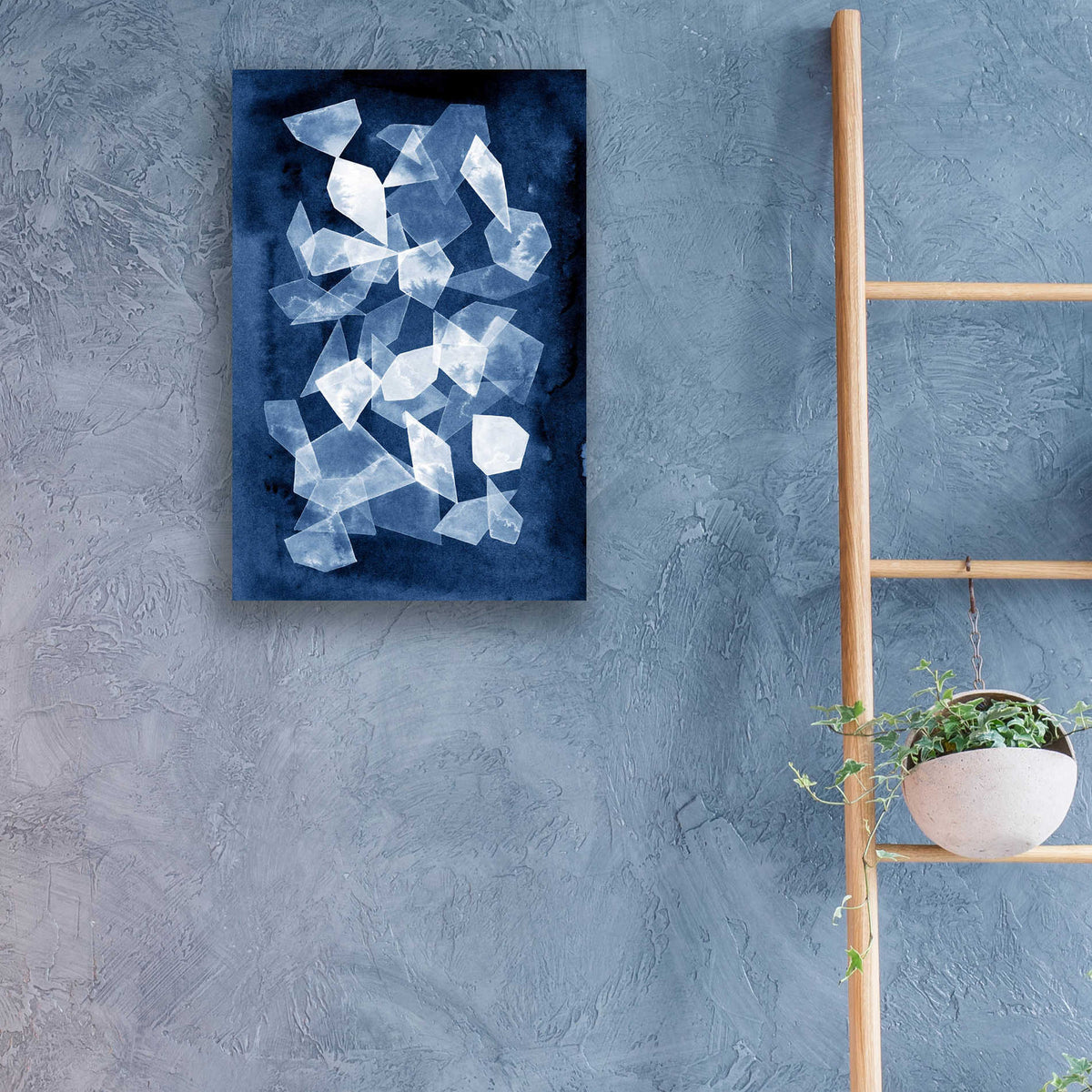 Epic Art 'Indigo Glass II' by Grace Popp, Acrylic Glass Wall Art,16x24
