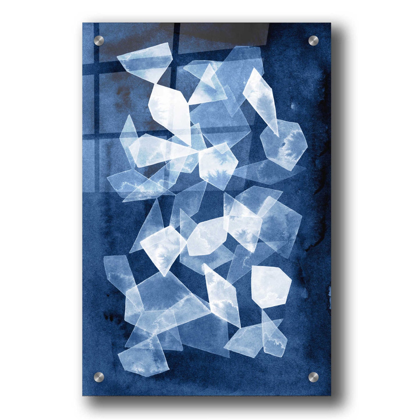 Epic Art 'Indigo Glass II' by Grace Popp, Acrylic Glass Wall Art,24x36