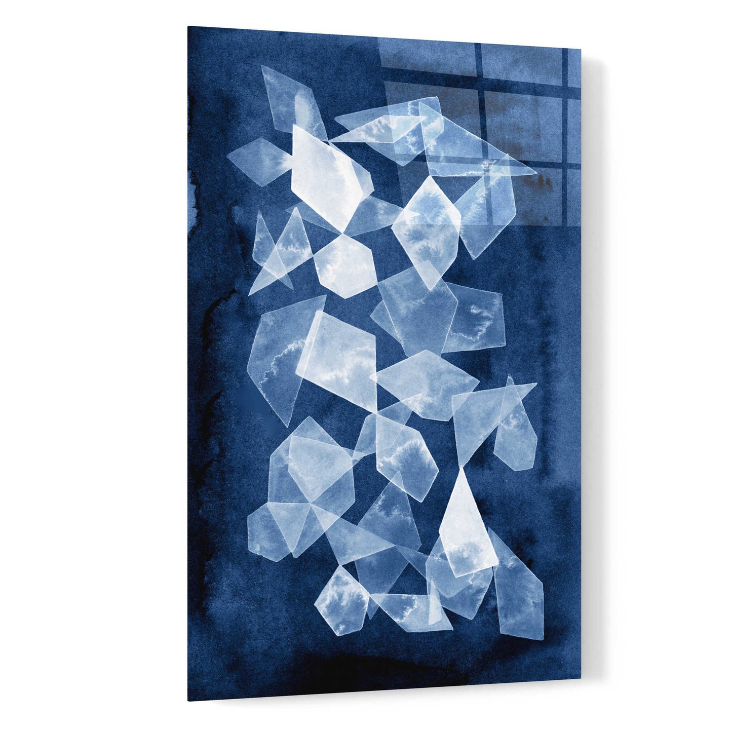 Epic Art 'Indigo Glass I' by Grace Popp, Acrylic Glass Wall Art,16x24