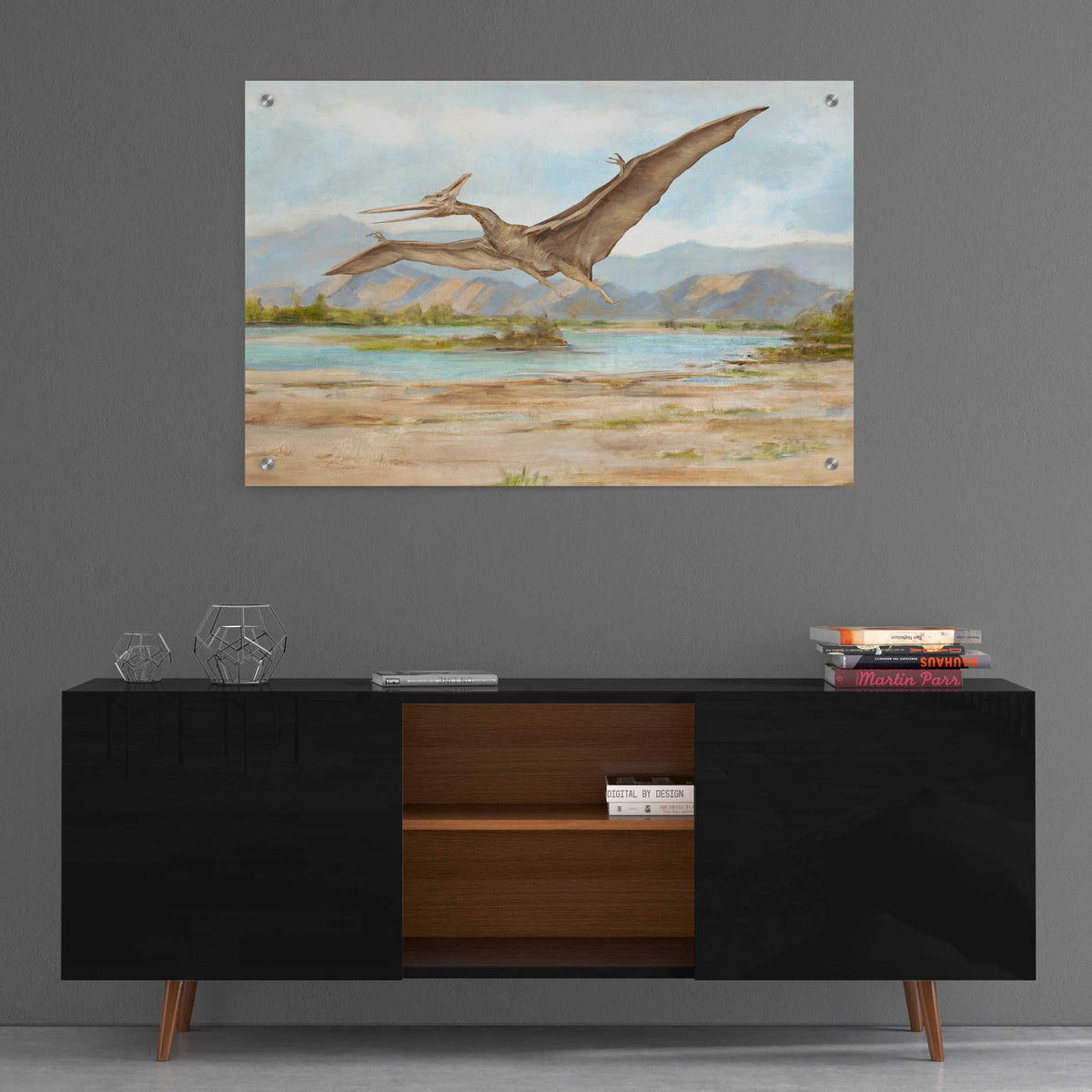 Epic Art 'Dinosaur Illustration VI' by Ethan Harper, Acrylic Glass Wall Art,36x24