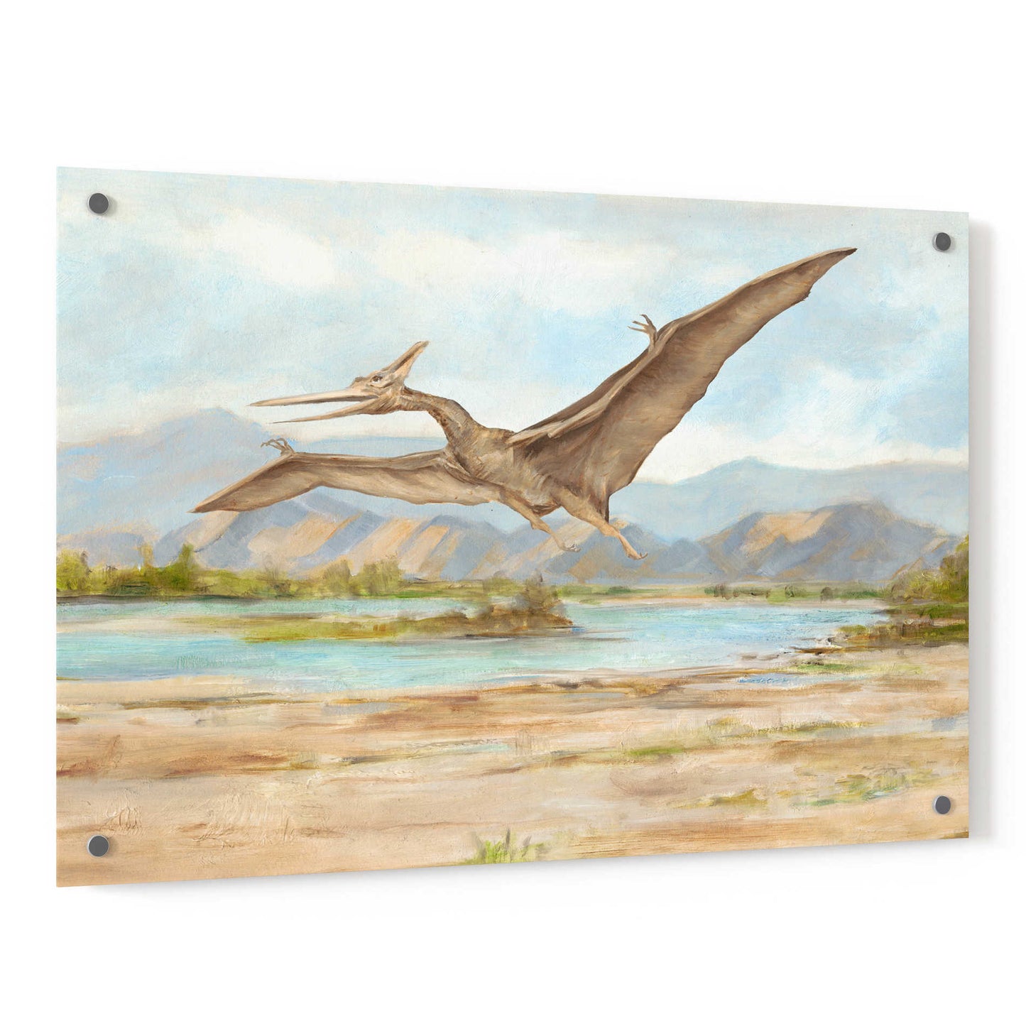 Epic Art 'Dinosaur Illustration VI' by Ethan Harper, Acrylic Glass Wall Art,36x24